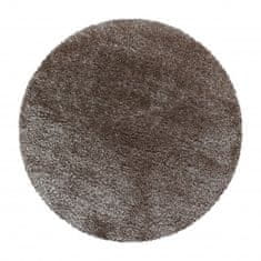 Ayyildiz Kusový koberec Brilliant Shaggy 4200 Taupe kruh 80x80 (průměr) kruh
