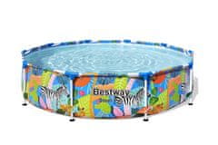 Bestway Bazén safari s konstrukcí 3,05 x 0,66 m bez filtrace
