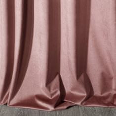 Eurofirany Melanie velurová záclona na průchodkách 140x250 cm růžová