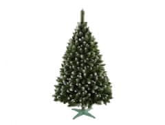 Stromek JEDLE umělý vánoční s bílými konci + stojan 140cm