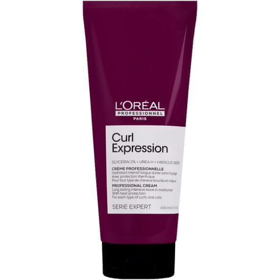 Loreal Professionnel Curl Expression Cream Lasting Intensive Moisturizer - termoaktivní hydratační krém pro kudrnaté vlasy, 200 ml