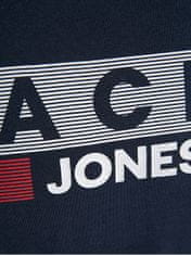 Jack&Jones Plus Pánské triko JJELOGO Regular Fit 12158505 Navy Blazer PLAY 4 (Velikost XXL)