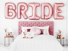 PartyDeco Balónkový banner Bride růžovo-zlatý 280cm
