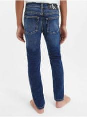 Calvin Klein Tmavě modré klučičí slim fit džíny Calvin Klein Jeans 128