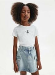 Calvin Klein Bílé holčičí tričko Calvin Klein Jeans 128