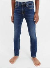 Calvin Klein Tmavě modré klučičí slim fit džíny Calvin Klein Jeans 152