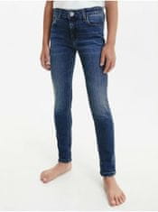 Calvin Klein Tmavě modré holčičí skinny fit džíny Calvin Klein Jeans 140