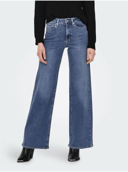 ONLY Modré dámské široké džíny ONLY Madison