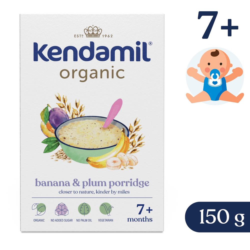 Levně Kendamil BIO nemléčná kaše se švestkami a banánem (150 g)