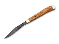 Böker Manufaktur 119957 Delicate Acid Olive kapesní nůž 8,3 cm, olivové dřevo, pouzdro