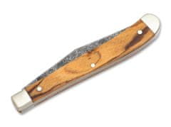 Böker Manufaktur 119957 Delicate Acid Olive kapesní nůž 8,3 cm, olivové dřevo, pouzdro