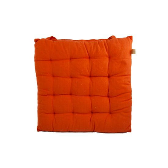 Home Elements  Podsedák prošívaný 40x40 cm, jednobarevný, oranžový