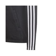 Adidas Mikina černá 159 - 164 cm/L Essentials 3S Fullzip Hoodie JR