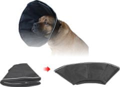 Dogextreme Pooperační ochranný límec pro psa nebo kočku z pevného nylonu 22-25 cm, délka límce: 10.5