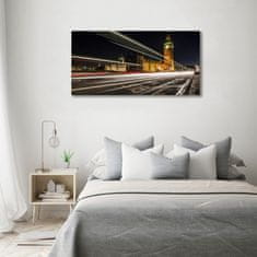 Wallmuralia Foto obraz skleněný horizontální Big Ben Londýn 100x50 cm 2 úchytky