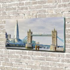 Wallmuralia Foto obraz sklo tvrzené Temže Londýn 100x50 cm 4 úchytky