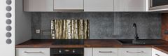 Wallmuralia Skleněný panel do kuchyně Břízy 100x50 cm