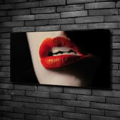 Wallmuralia Foto obraz canvas Červená ústa 100x50 cm