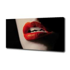 Wallmuralia Foto obraz canvas Červená ústa 100x50 cm
