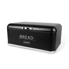 MAESTRO Zásobník na chléb chlebník, černý, Mr-1677-Ar-Bl