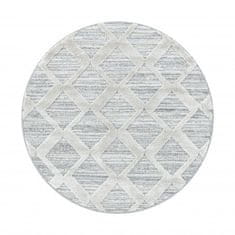 Ayyildiz Kusový koberec Pisa 4703 Grey kruh 80x80 (průměr) kruh