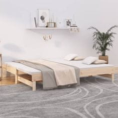 Petromila Výsuvná postel 2x(100x200) cm masivní borovice
