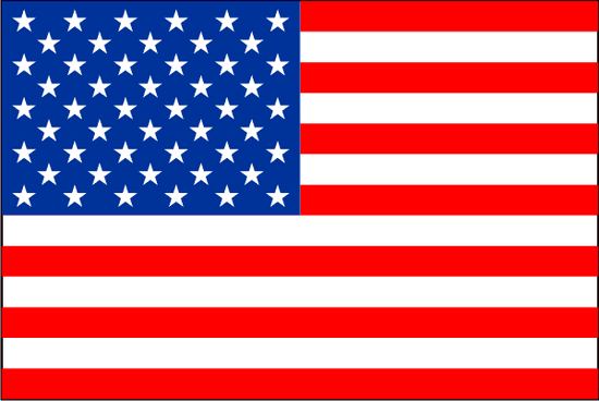 AUTOSAMOLEPKY.cz Samolepka vlajka USA 50 x 33,5 cm