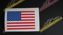 AUTOSAMOLEPKY.cz Samolepka vlajka USA 50 x 33,5 cm
