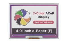 Waveshare 4,01palcový 7barevný displej E-Paper E-Ink pro Raspberry Pi