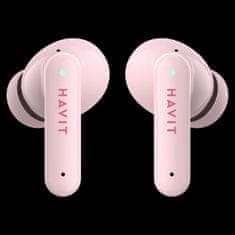 Havit Havit bezdrátová sluchátka TW967P růžová
