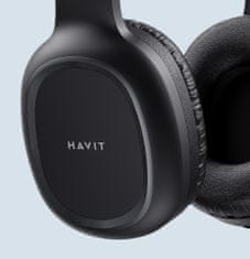 Havit bluetooth sluchátka H2590BT přes hlavu černé
