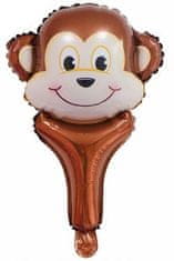 levnelampiony.eu Opička nafukovací balónek s držadlem do ruky 48 x 22 cm (F300)