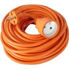 Zenitech Elektrický zahradní prodlužovací kabel 10m 2x1,5 mm² oranžový