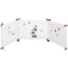 Disney DISNEY Minnie chránič postele, konfety, 40 x 180 cm, 100% polyester, sametová krajka
