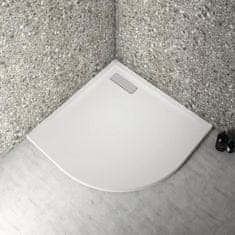 Ideal Extra plochá sprchová vanička 90x90 cm, čtvrtkruh, UltraFlat New, bílá, Ideal Standard