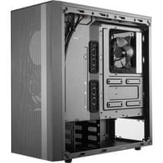 VERVELEY COOLER MASTER NR600 herní PC skříň (ATX, 1x okno z tvrzeného skla, 2x 120 mm ventilátory), černá
