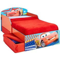 VERVELEY Dřevěná dětská postel CARS 70 * 140 cm s úložnými zásuvkami, Aparts Worlds