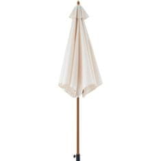 VERVELEY Kulatý deštník ze dřeva a polyesteru 160 g / m², 2,7 m příď, lila