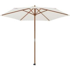 VERVELEY Kulatý deštník ze dřeva a polyesteru 160 g / m², 2,7 m příď, lila