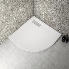 Ideal Sprchová vanička extra plochá 80x80 cm, půlkruhová, UltraFlat New, bílá, Ideal Standard