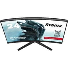 iiyama Zakřivená herní obrazovka pro PC, IIYAMA G-Master Red Eagle G2466HSU-B1, 23,6 FHD, VA panel, 1 ms, 165 Hz, HDMI / DisplayPort, FreeSync