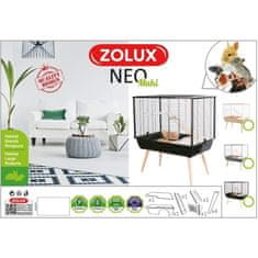 Zolux Vyvýšená klec ZOLUX Neo Muki, D77,5xP47,5xH87 cm, šedá, pro hlodavce