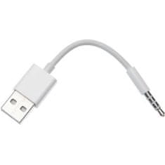 VERVELEY Adaptér APM USB-A / Jack, 3,5 mm, samec / samice, bílý