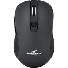 Bluestork Bezdrátová herní myš BLUESTORK, 2,4 Ghz, 6 tlačítek, černá
