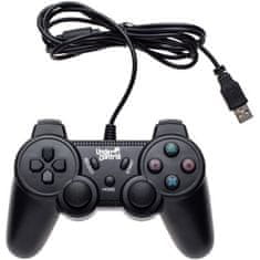 VERVELEY Černý kabelový ovladač pod kontrolou pro systém PS3