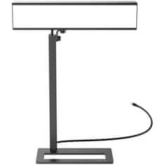 VERVELEY DAYVIA Sundesk black03 Světelná terapeutická lampa, nastavitelná intenzita a barva, bez UV záření, přizpůsobí se stolní lampě, 3 polohy