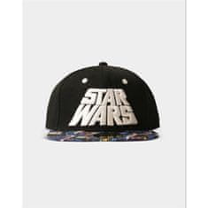 VERVELEY DIFUZED Star Wars Logo AOP, Baseballová čepice, černobílá