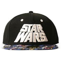 VERVELEY DIFUZED Star Wars Logo AOP, Baseballová čepice, černobílá