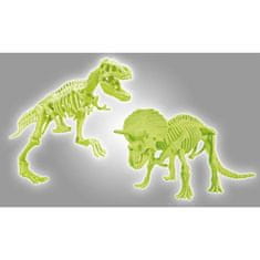 Clementoni CLEMENTONI Archéo Ludic, T-Rex & fosforeskující Triceratops, Science & Jeu