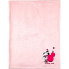Disney DISNEY Minnie deka ze dvou látek, 75 x 100 cm, 100% polyester flanel 220 g / m2